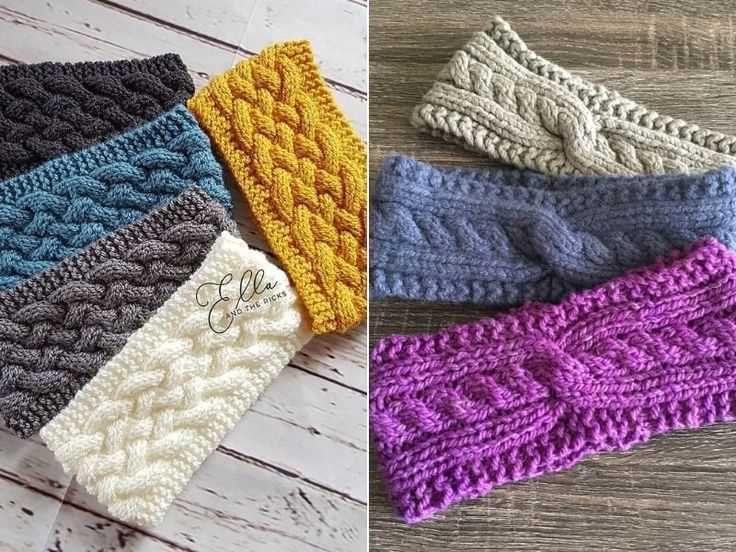 Cable knit ear warmer pattern free