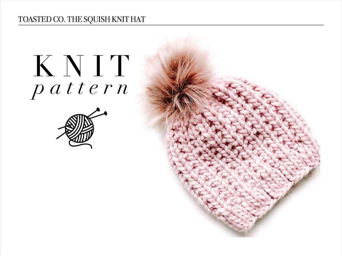 Knit pom pom hat pattern