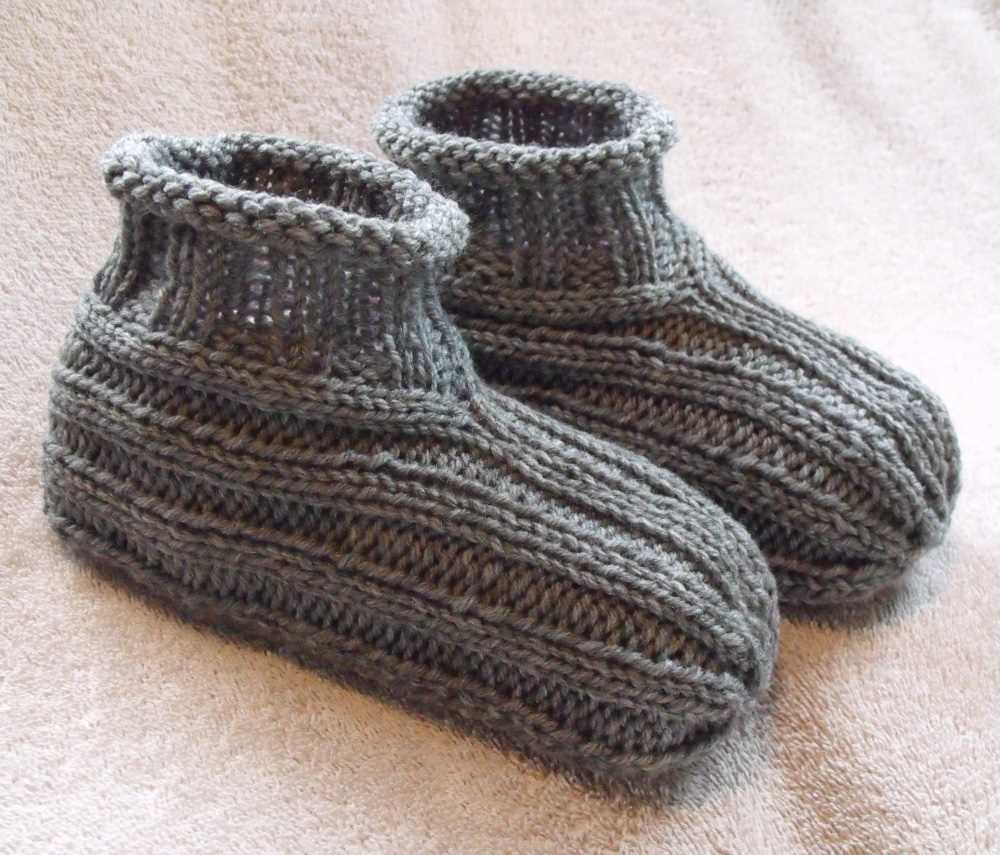 Mens knitted slipper patterns free