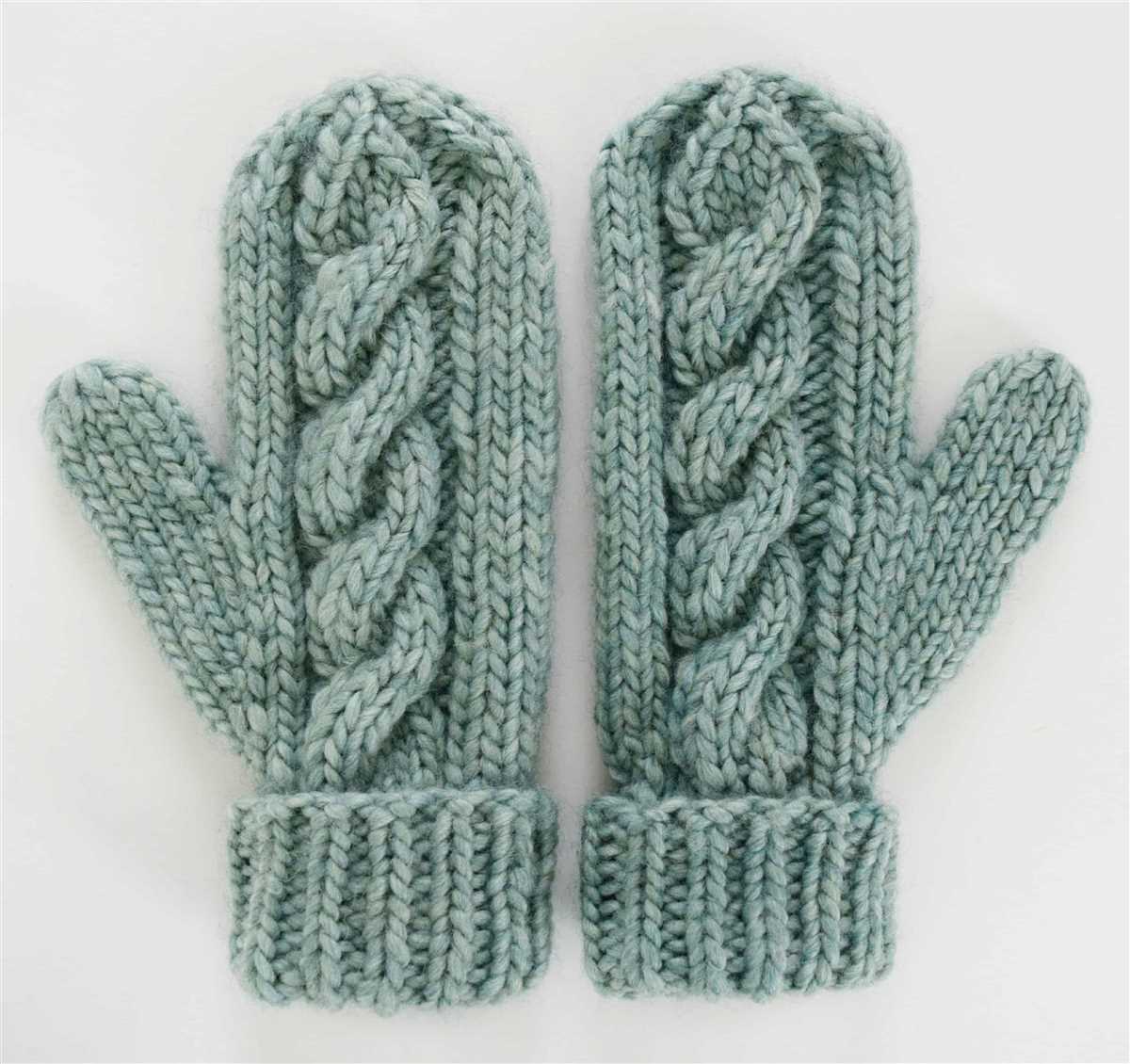 Knitting patterns mittens two needles