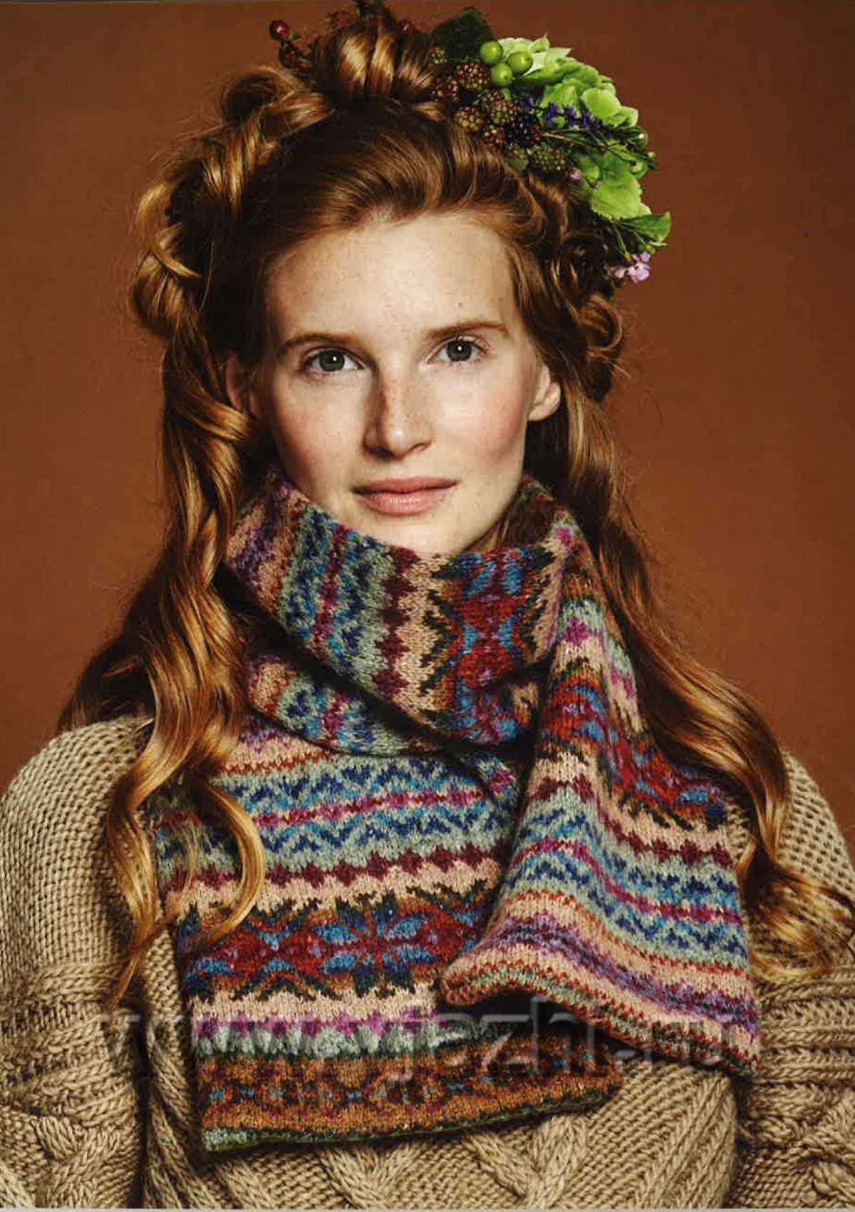 Icelandic scarf knitting pattern