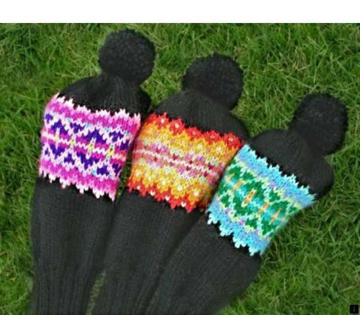 Easy golf club cover knitting pattern