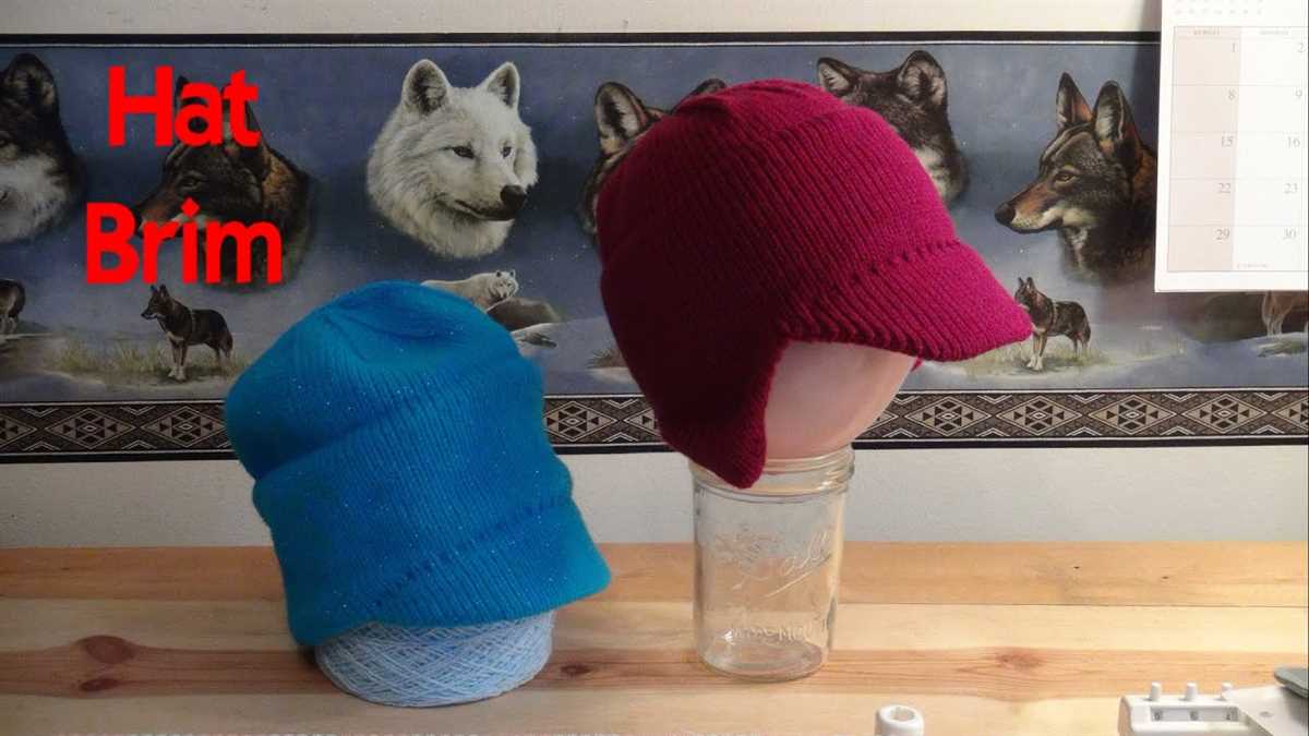 Machine knit earflap hat pattern