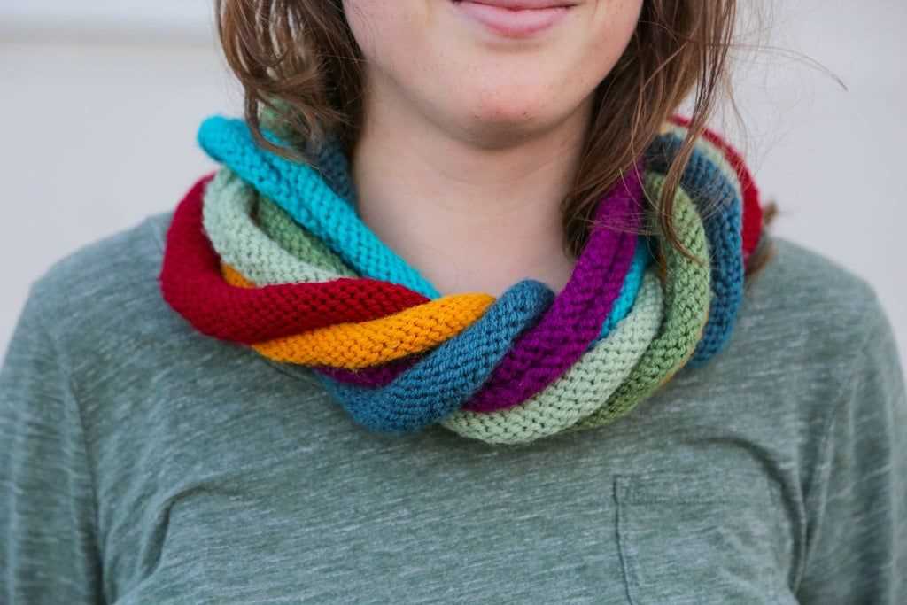 Cowl scarf knitting pattern circular needles