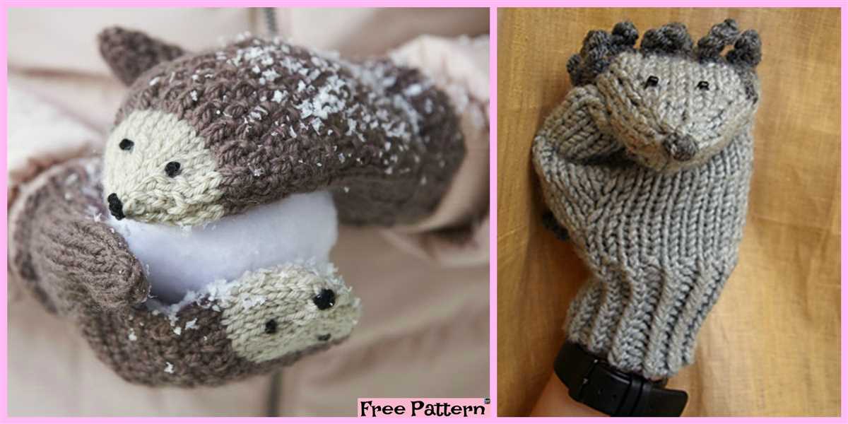 Fox mittens knitting pattern free
