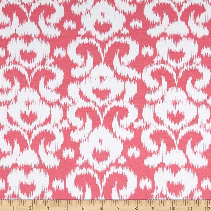 Patterned jersey knit fabric