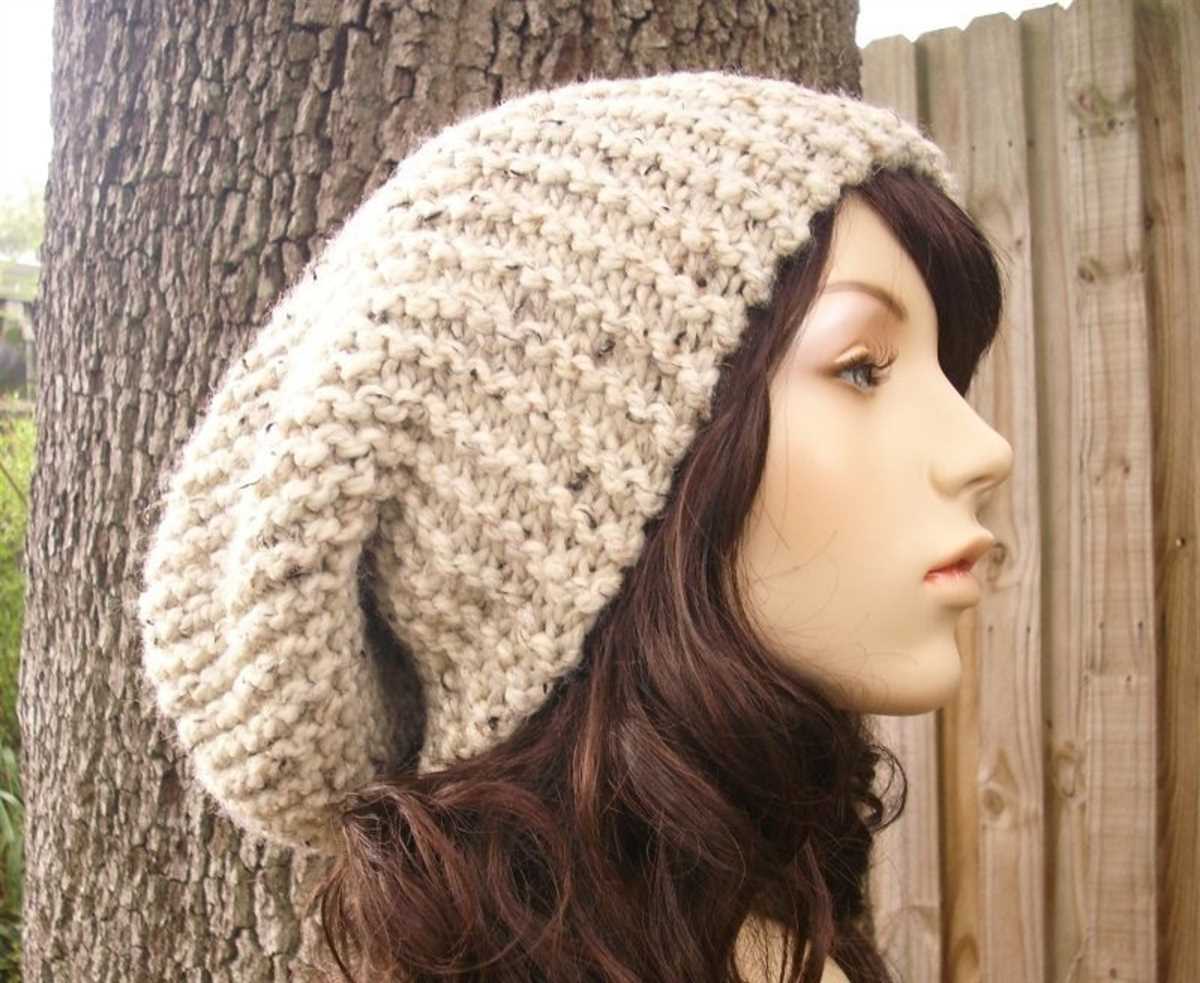 Loose knit hat pattern