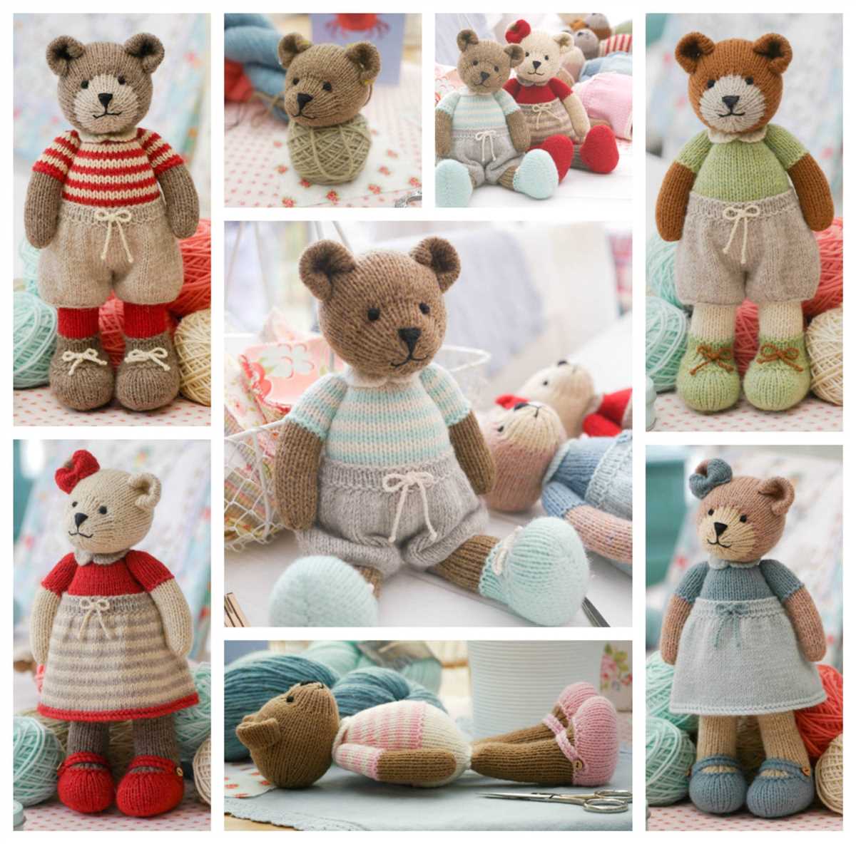 Free knitting patterns for small teddy bear clothes