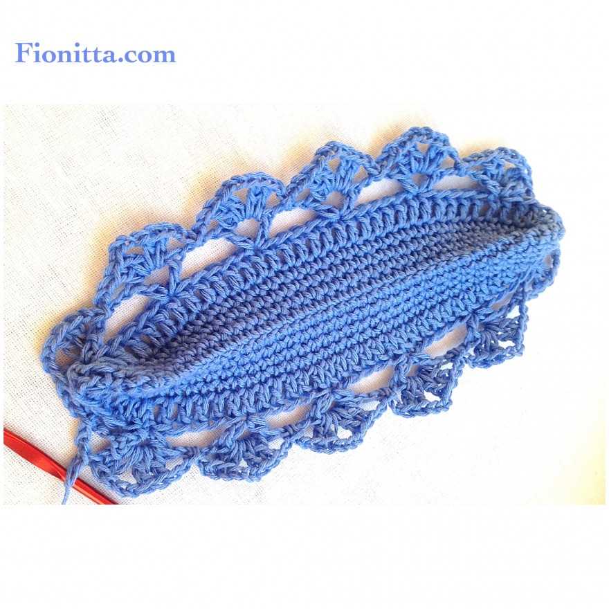 Knit string bag pattern