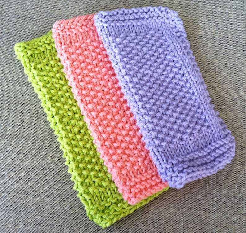 Simple knitting patterns for dishcloths