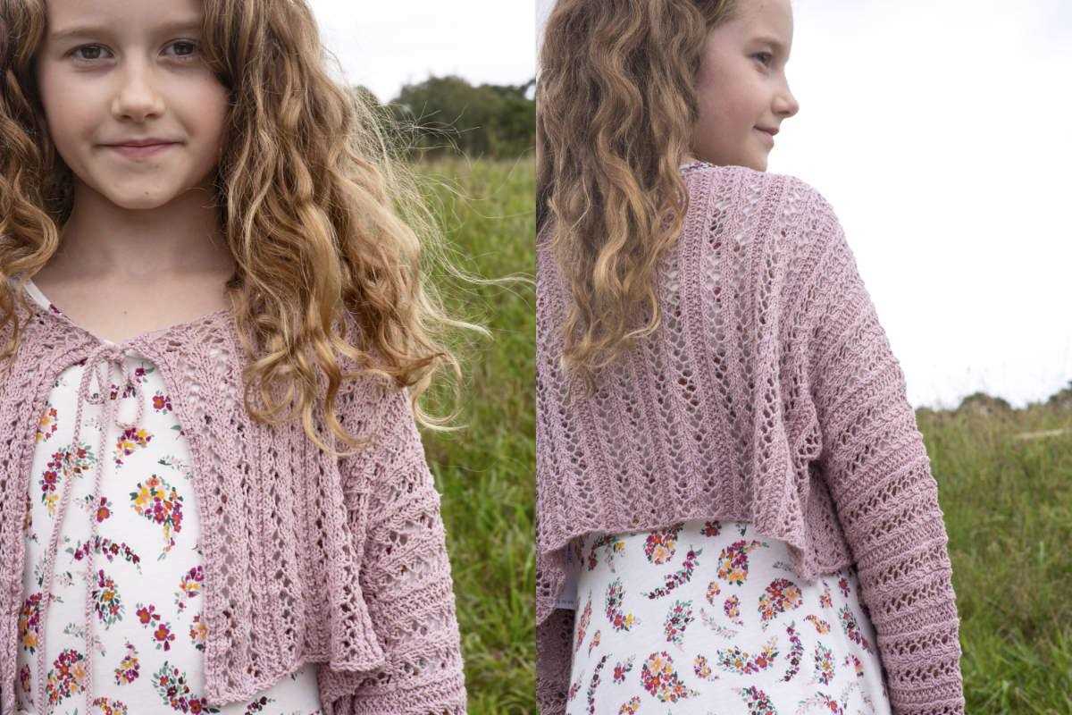 Long lace cardigan knitting pattern
