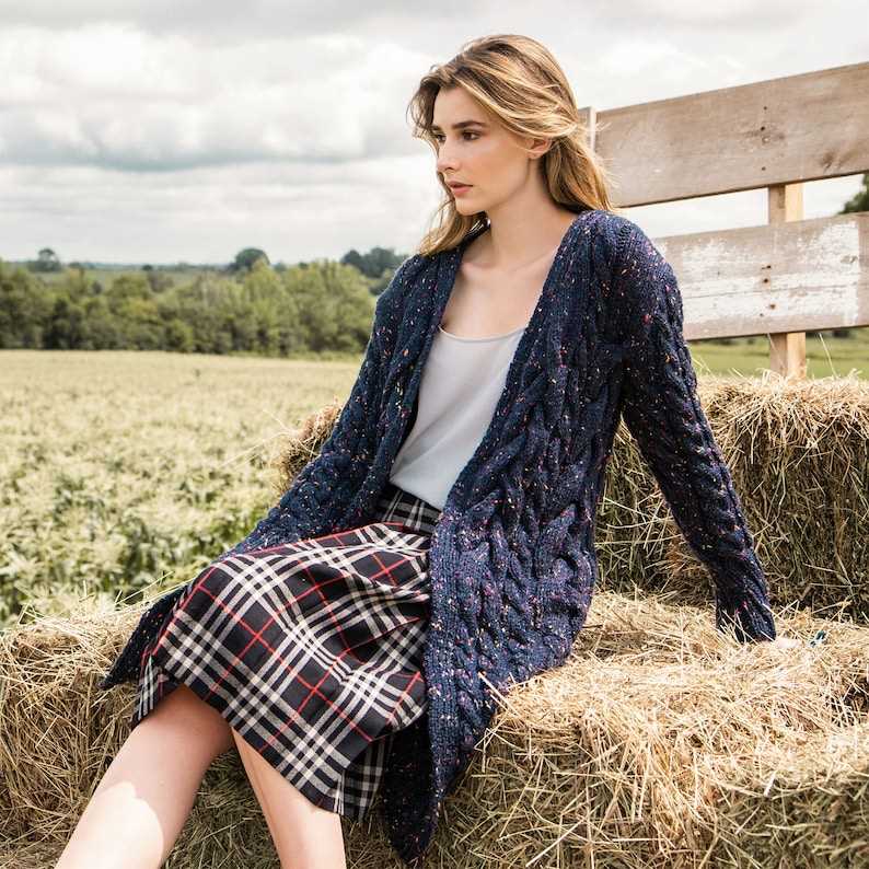 Cable knit cardigan pattern