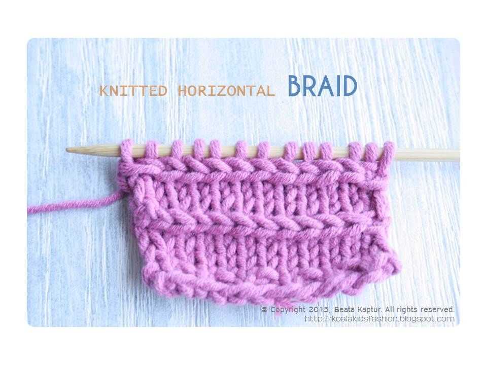 Horizontal knitting patterns