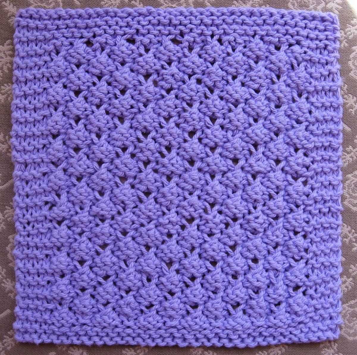 Free knitting patterns for washcloths and dishcloths