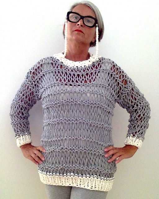 Open knit crochet sweater pattern