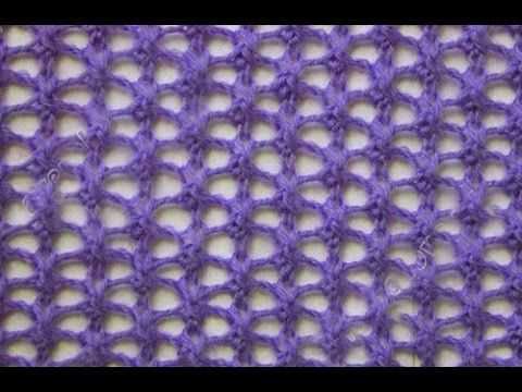 Open mesh knitting pattern