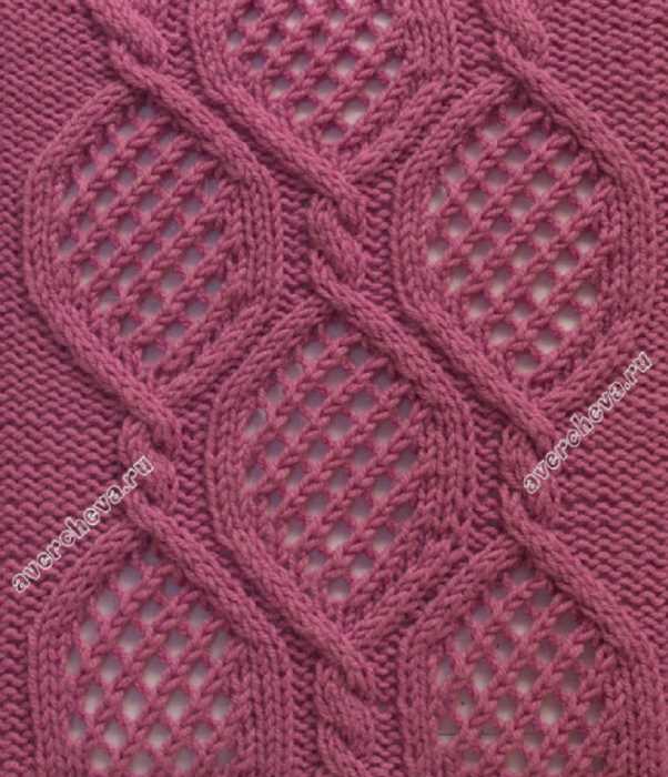 Open mesh knitting pattern