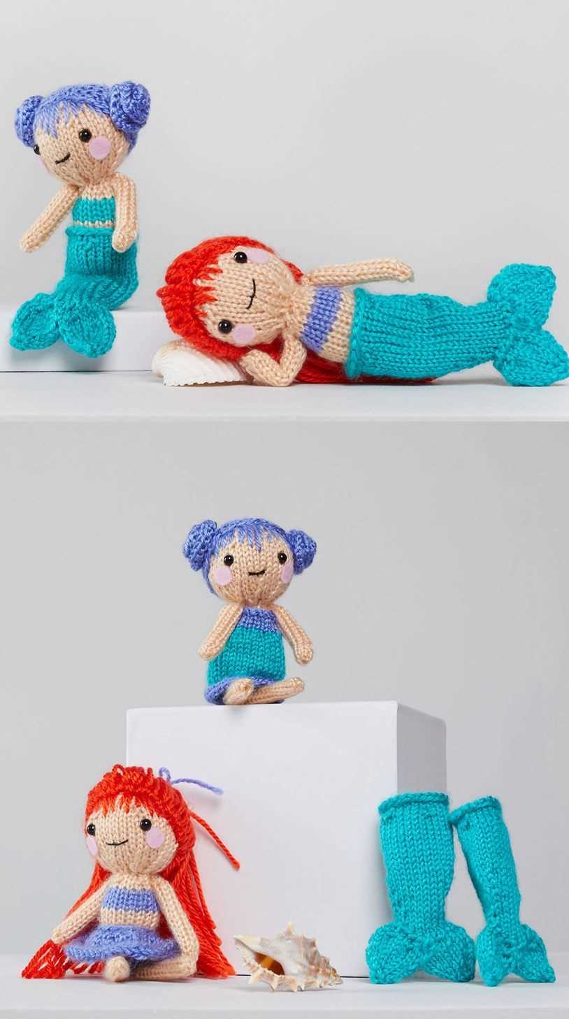 Knitted mermaid doll pattern free