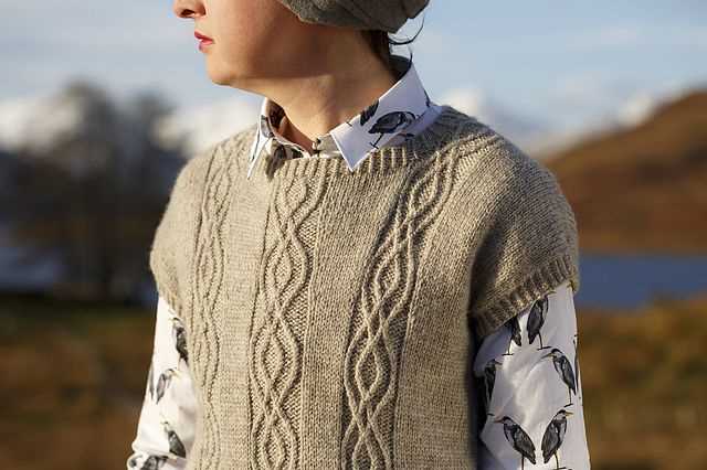 Knitting patterns for men's vests