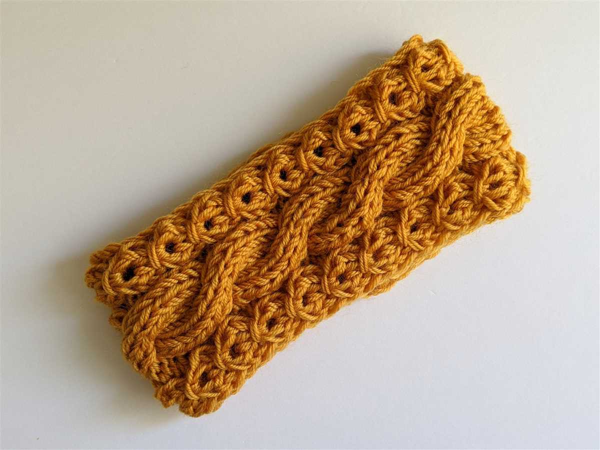 Knitted headband patterns for adults