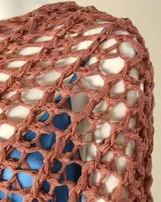 Open mesh knitting pattern