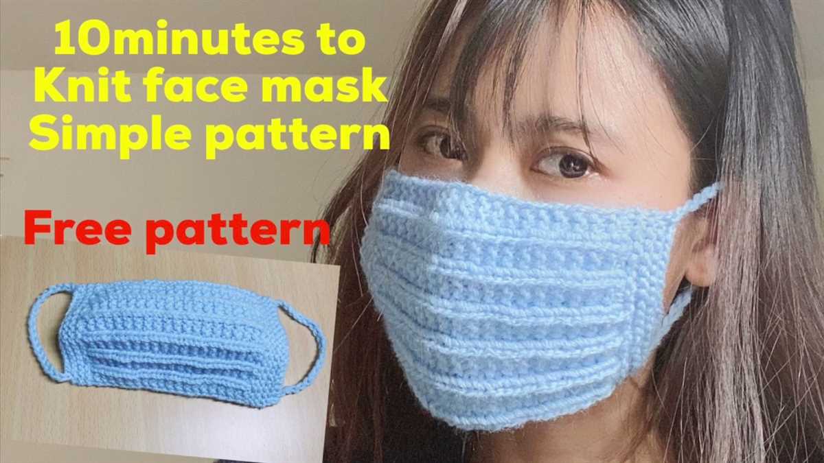 Knitted mask extender pattern