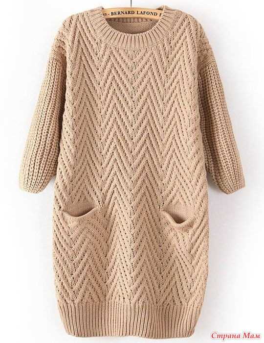Oversized tunic knitting pattern