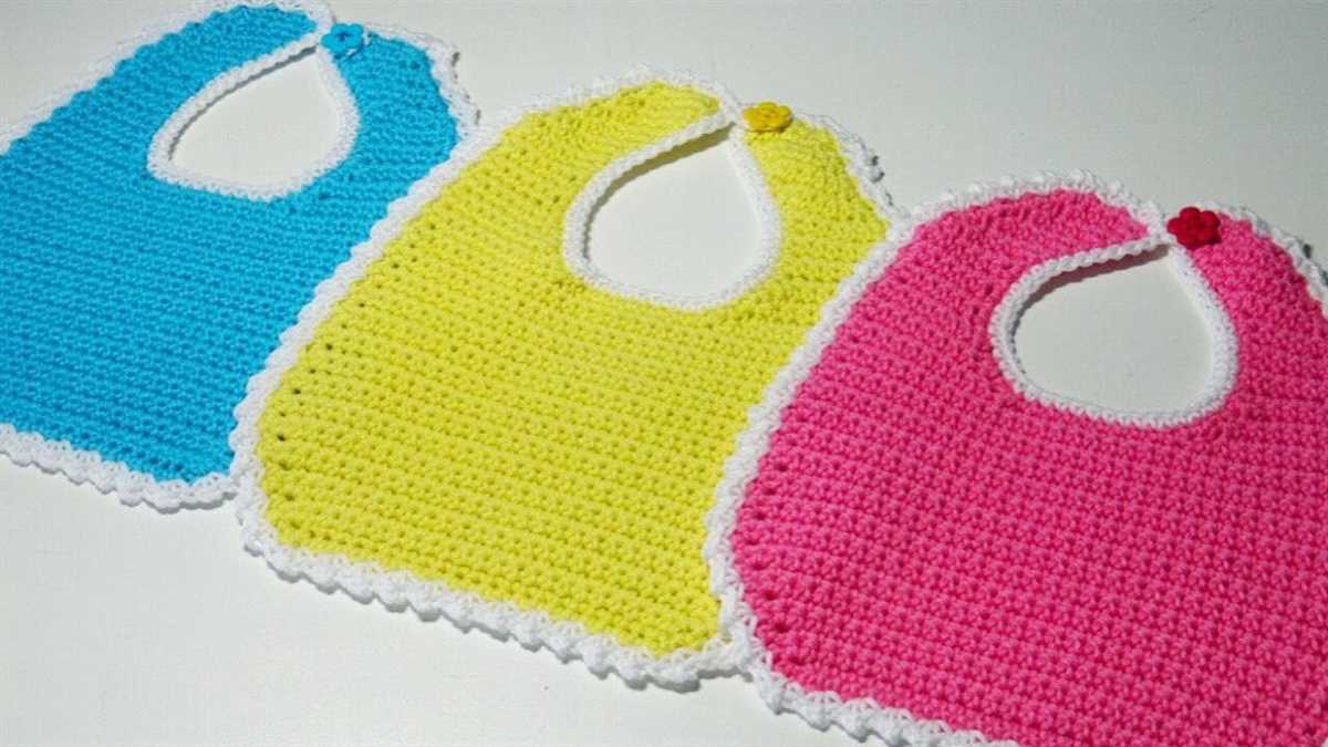 Knitted bib pattern