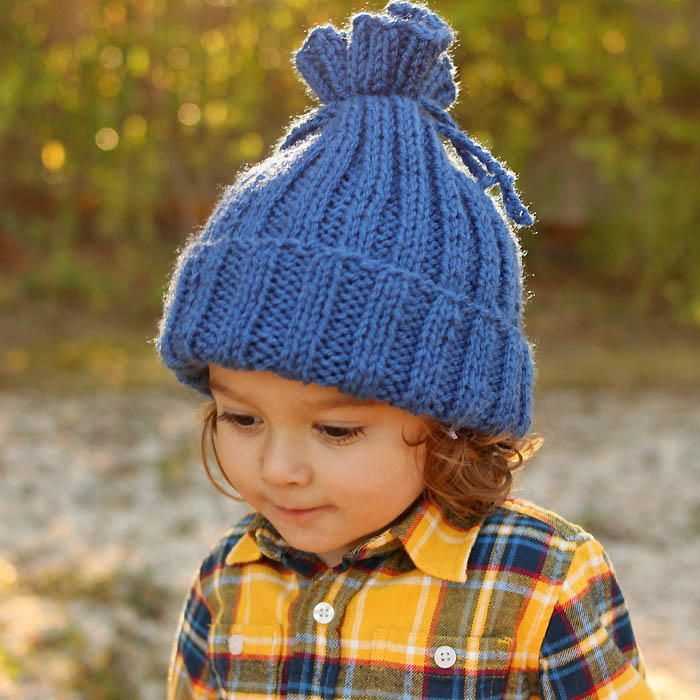 Flat beanie knitting pattern