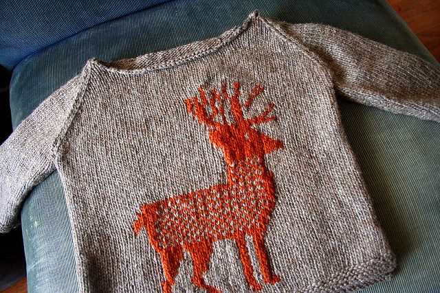 Baby christmas sweater knitting pattern