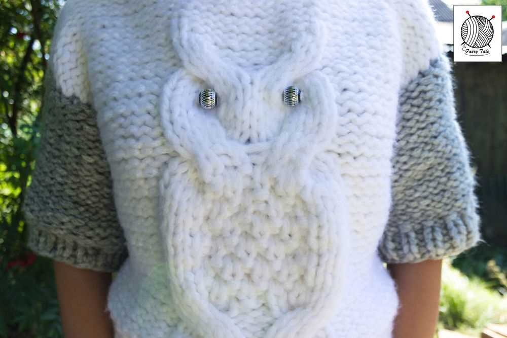Owl knit sweater pattern