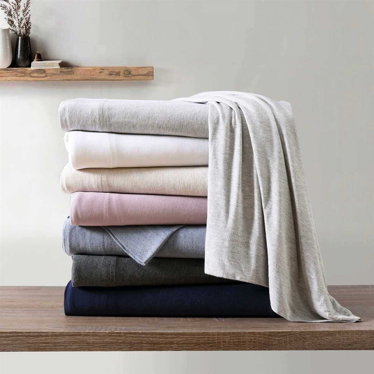 Patterned jersey knit sheets