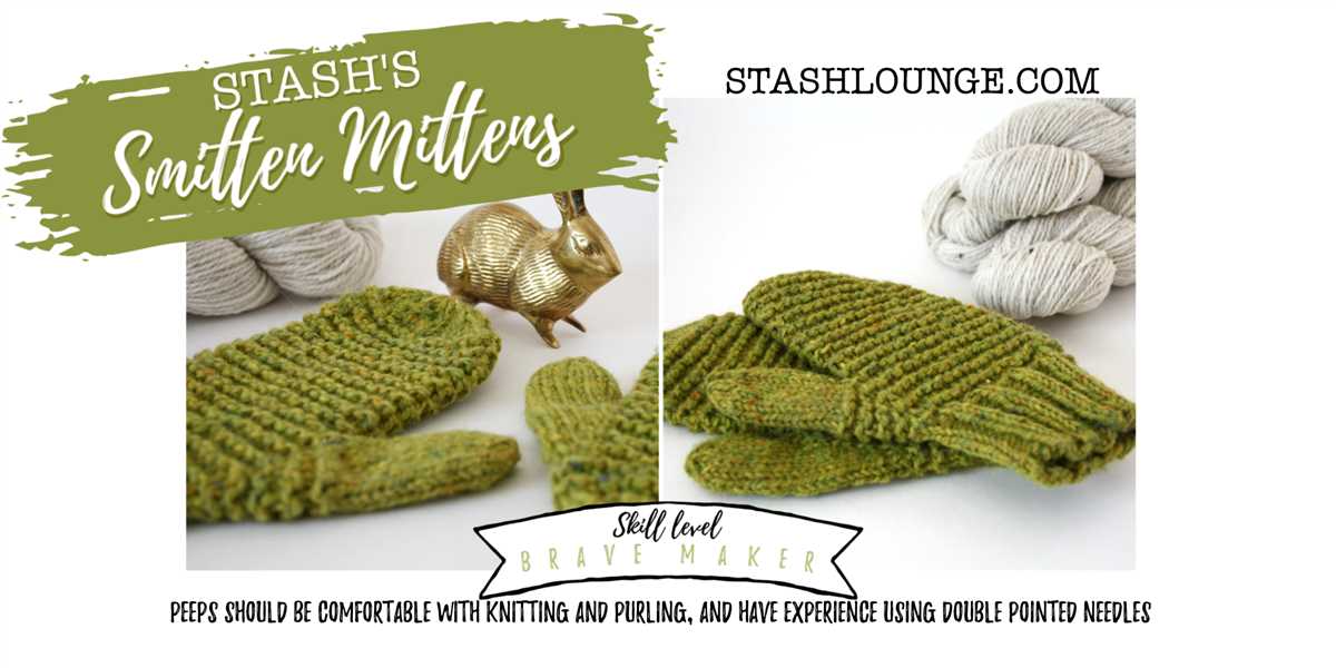 Knitted mitten patterns worsted weight
