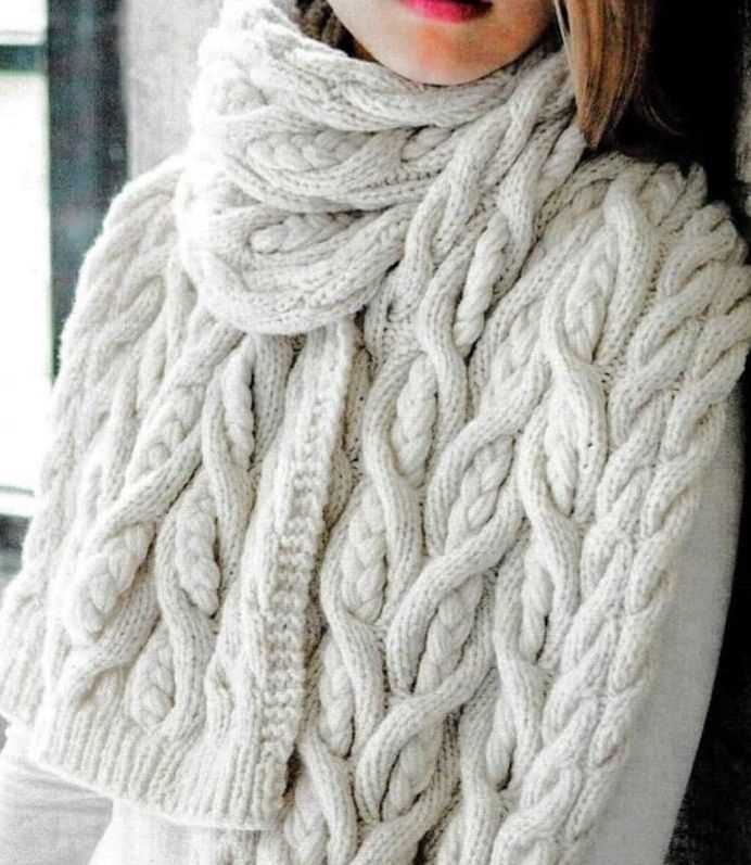 Knit Your Own Stunning Cable Scarf with This Step-by-Step Pattern Cable scarf knit pattern
