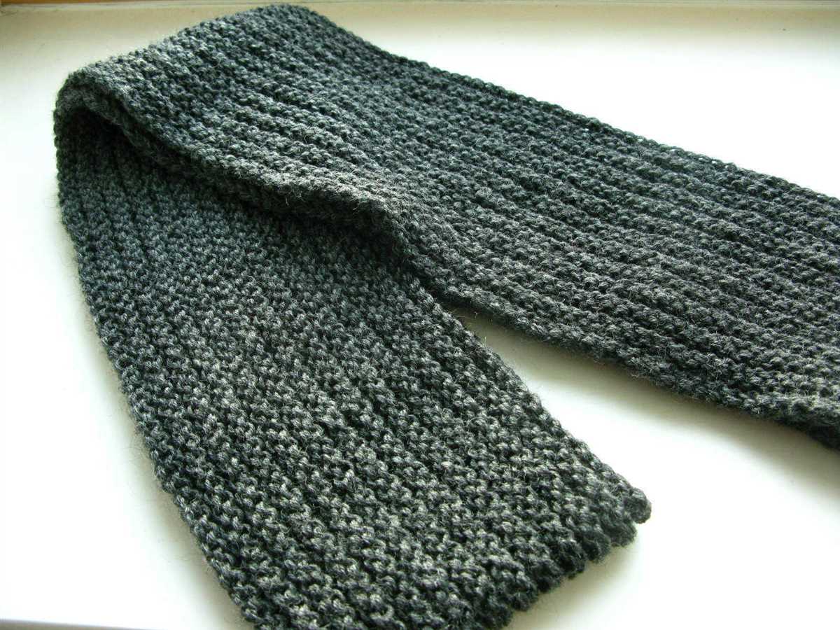 Lengthwise knit scarf pattern free