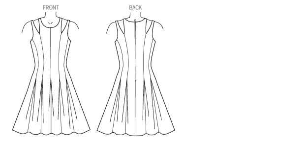 Knit fit and flare dress pattern