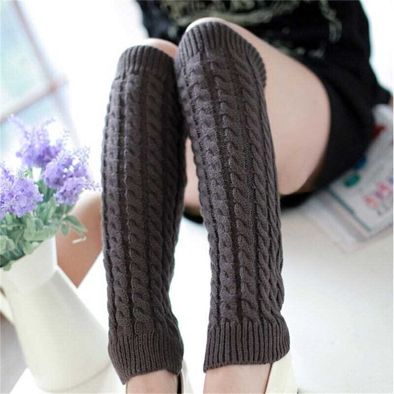 Ribbed leg warmers knitting pattern
