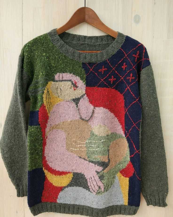 Patchwork jumper knitting pattern