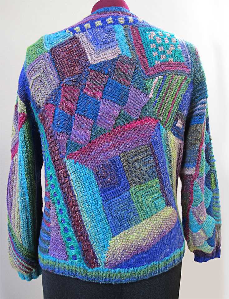 Patchwork jumper knitting pattern
