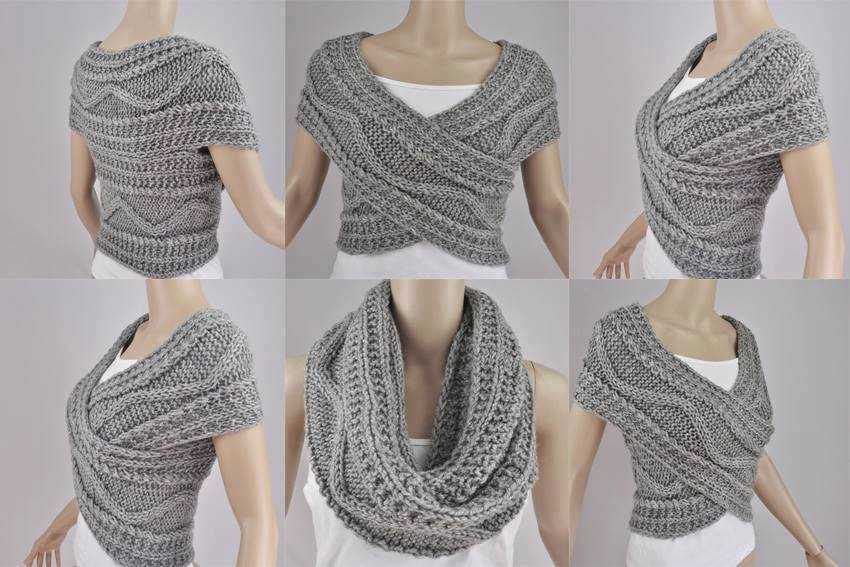 Pattern for a knitted scarf