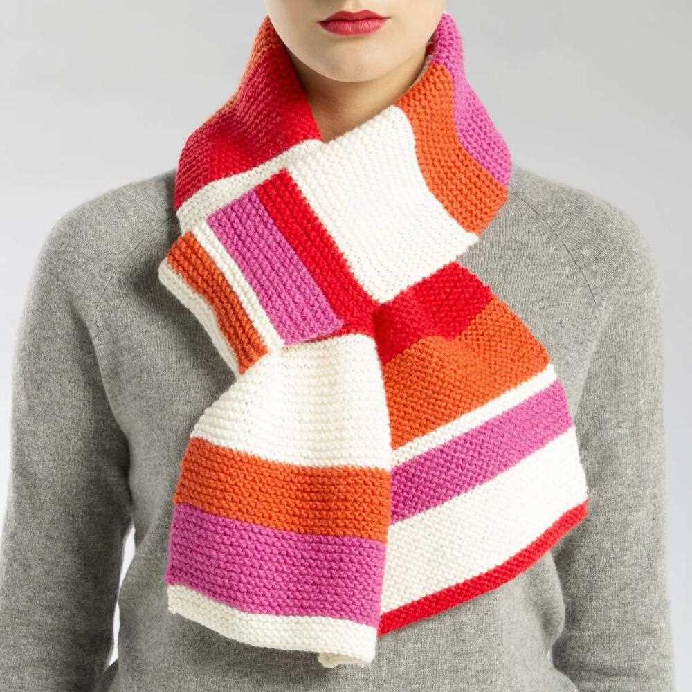Pattern for a knitted scarf