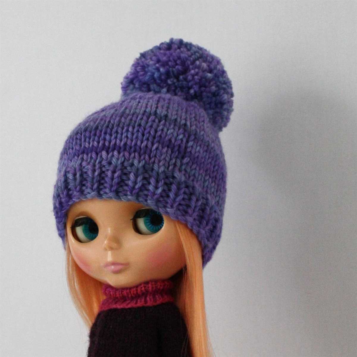 Pattern for knitted bobble hat