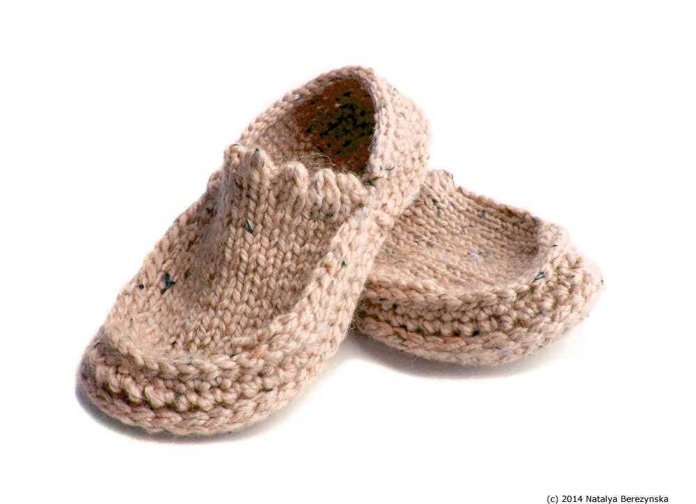 Pattern for knitted slippers free