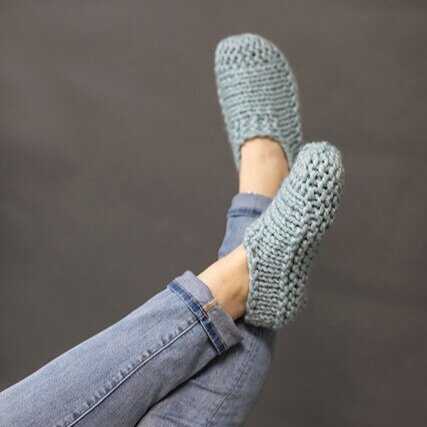Pattern for knitted slippers free