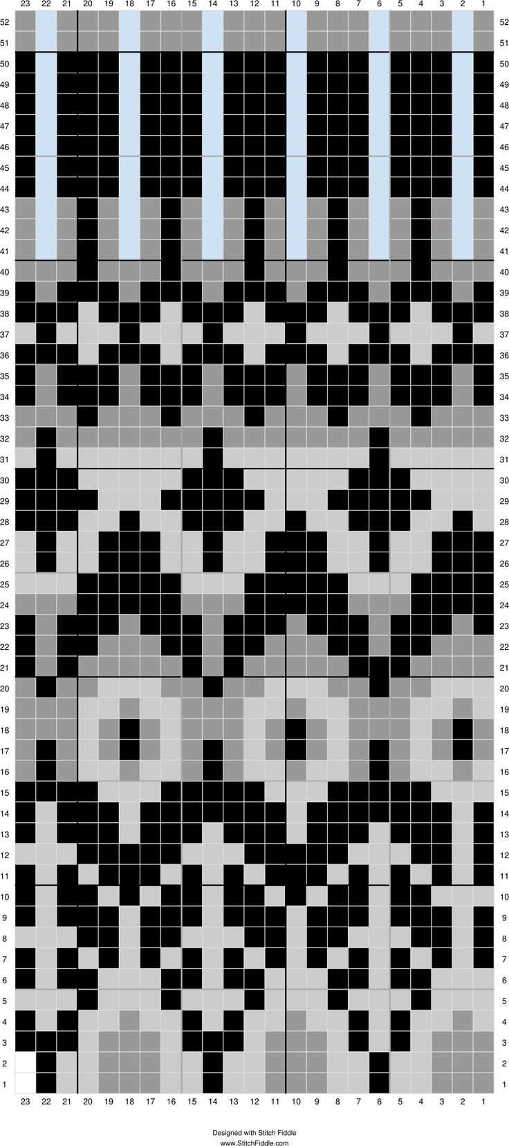 Pattern maker knitting