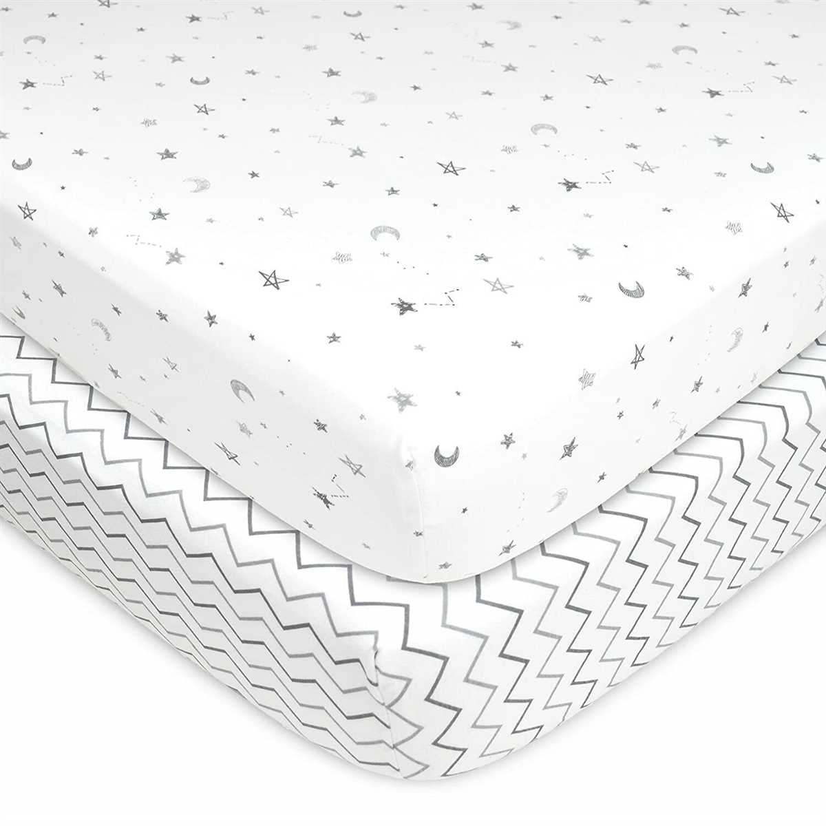 Patterned jersey knit sheets