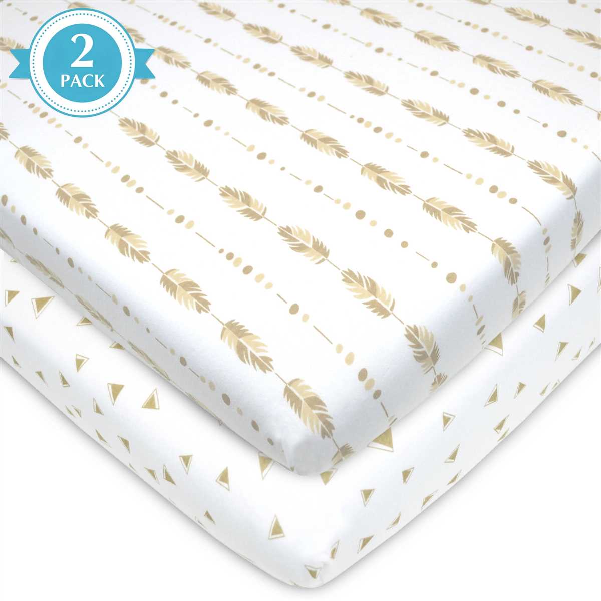 Patterned jersey knit sheets