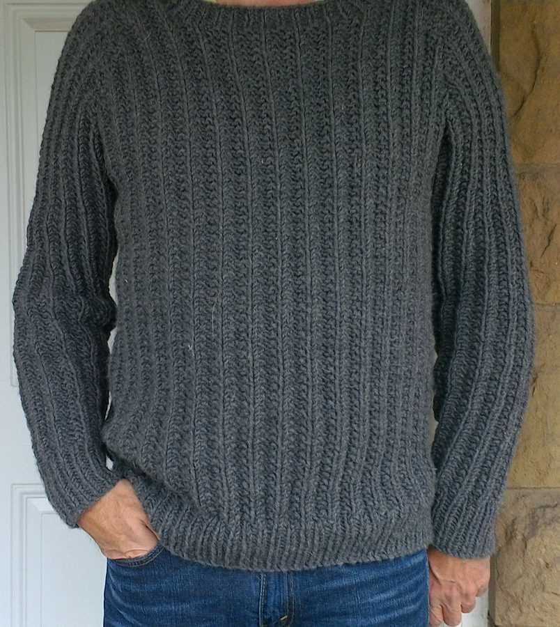 Men's fisherman rib knit sweater pattern free