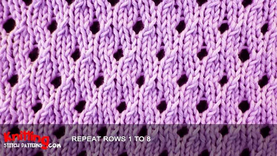 Eyelet lace knitting patterns