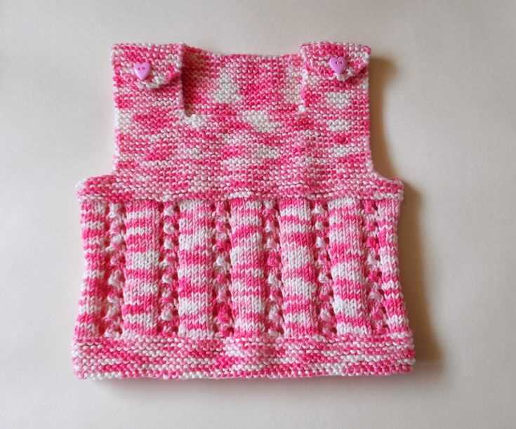 Knitting patterns vest tops